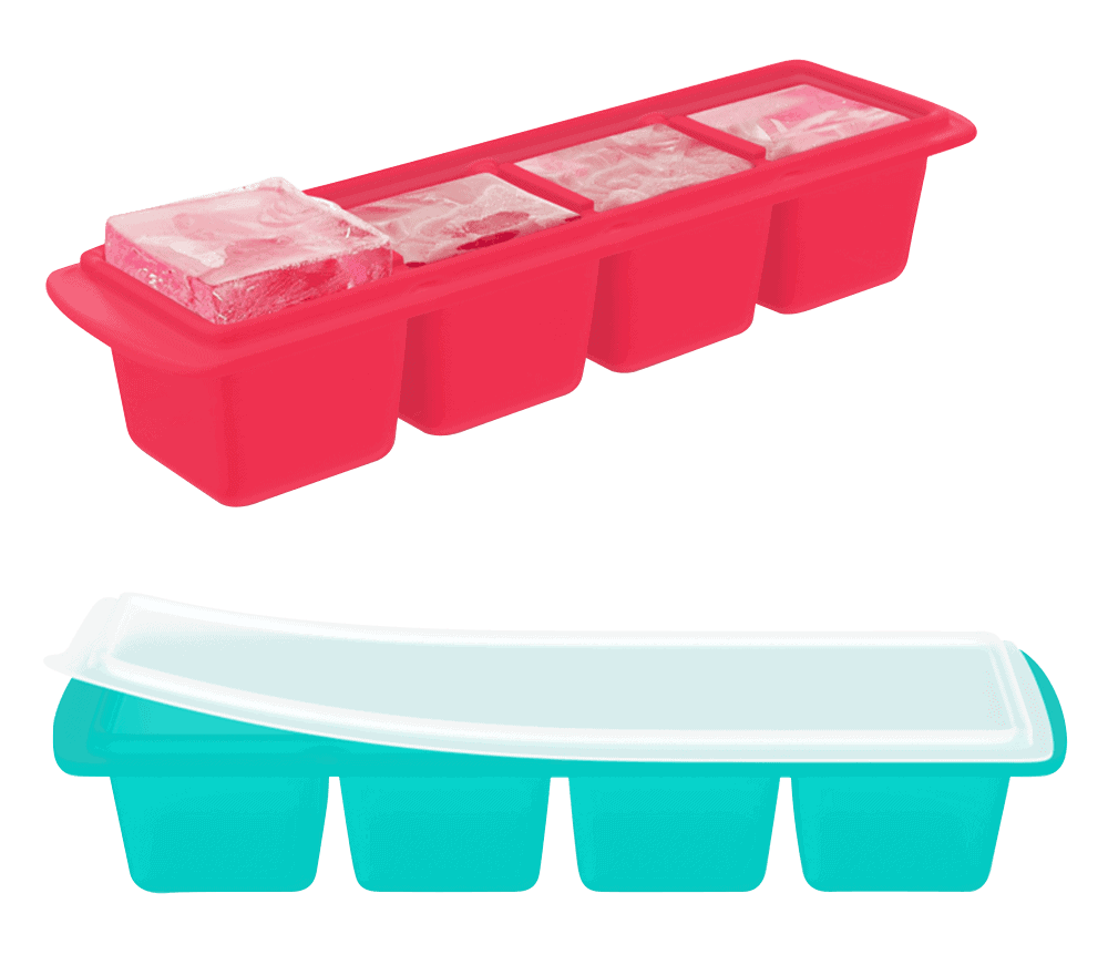 Silicone ice cube tray