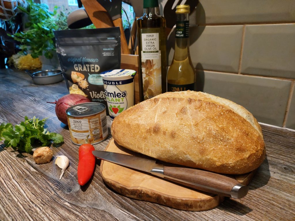campervan vegan recipe butterbean toast