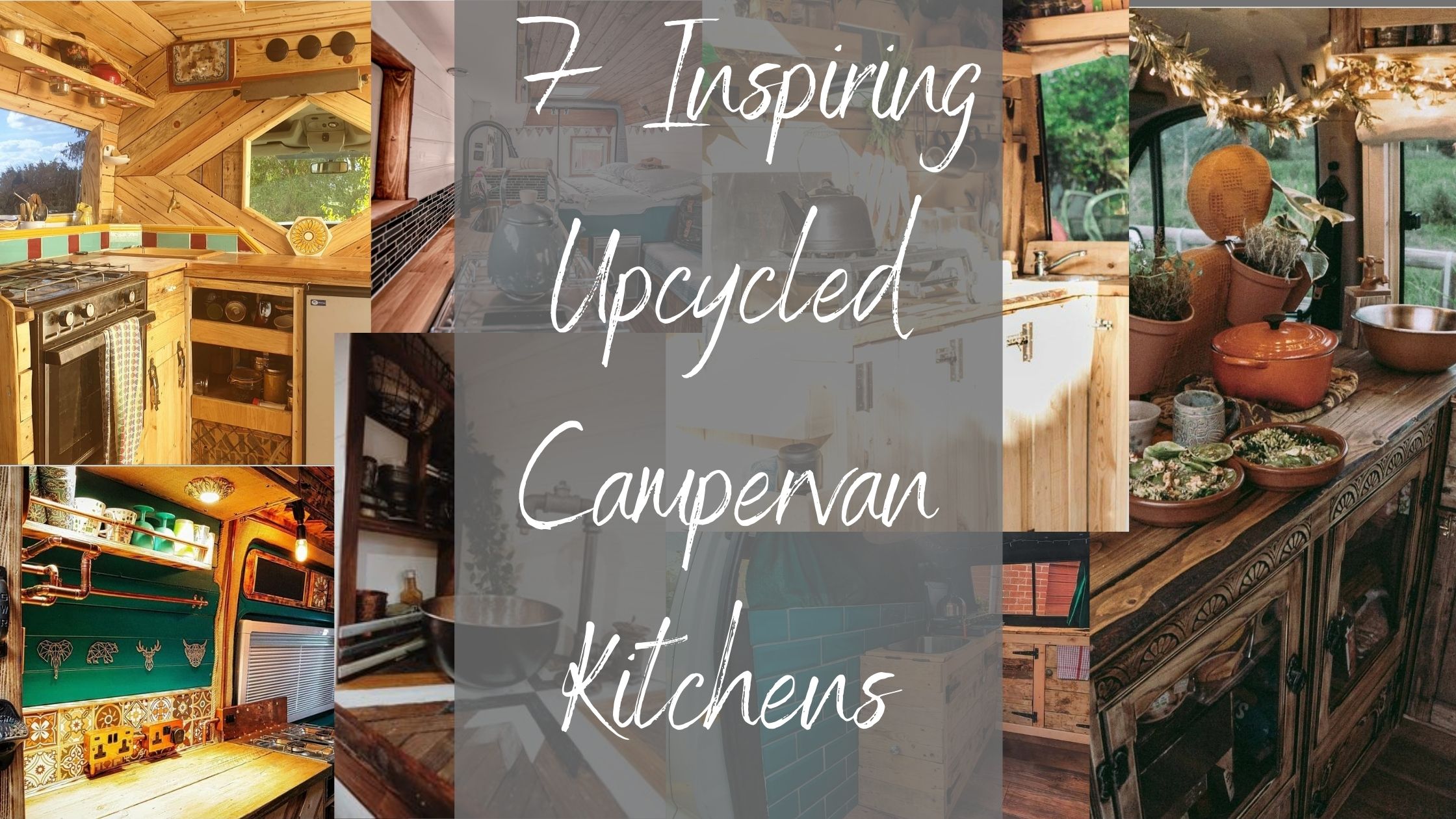 Upcycled campervan kitchen