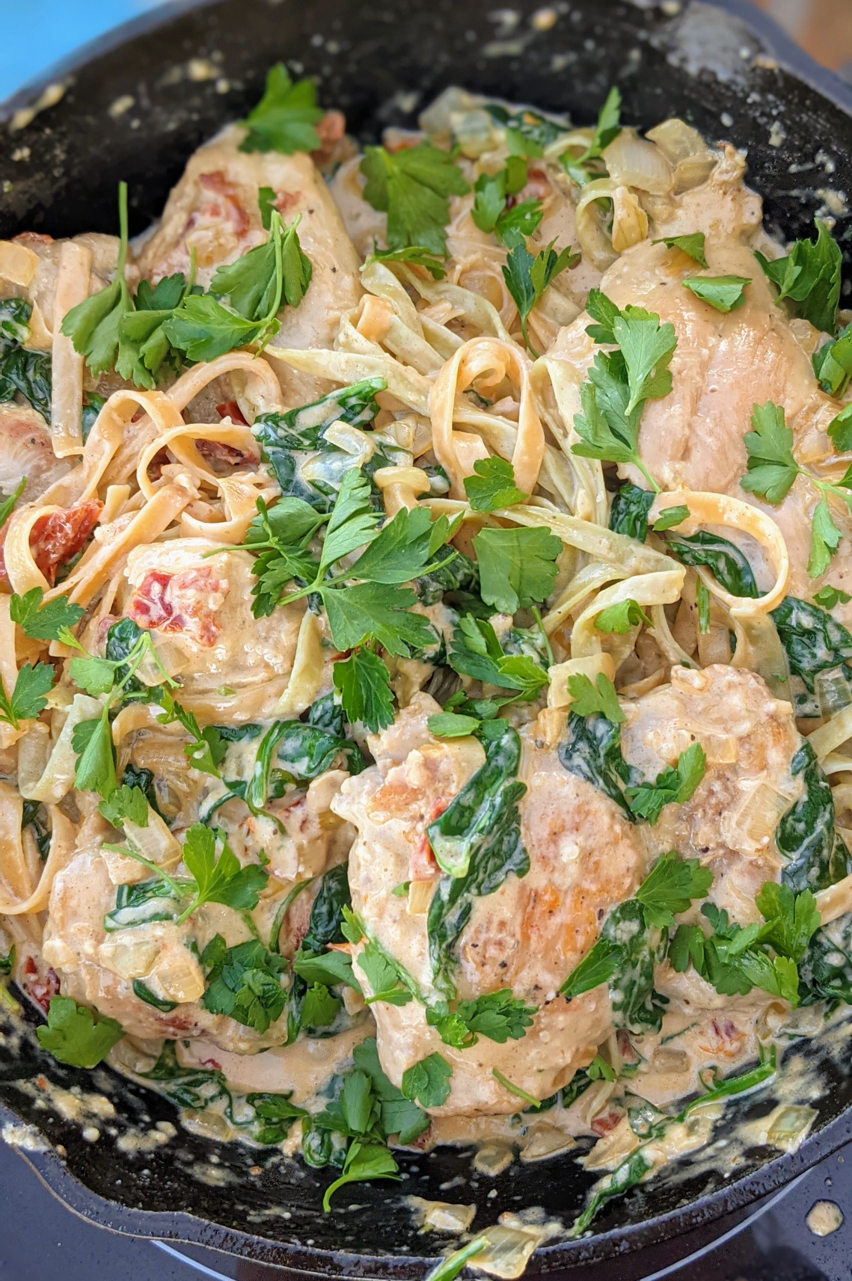 campervan recipe creamy chicken pasta