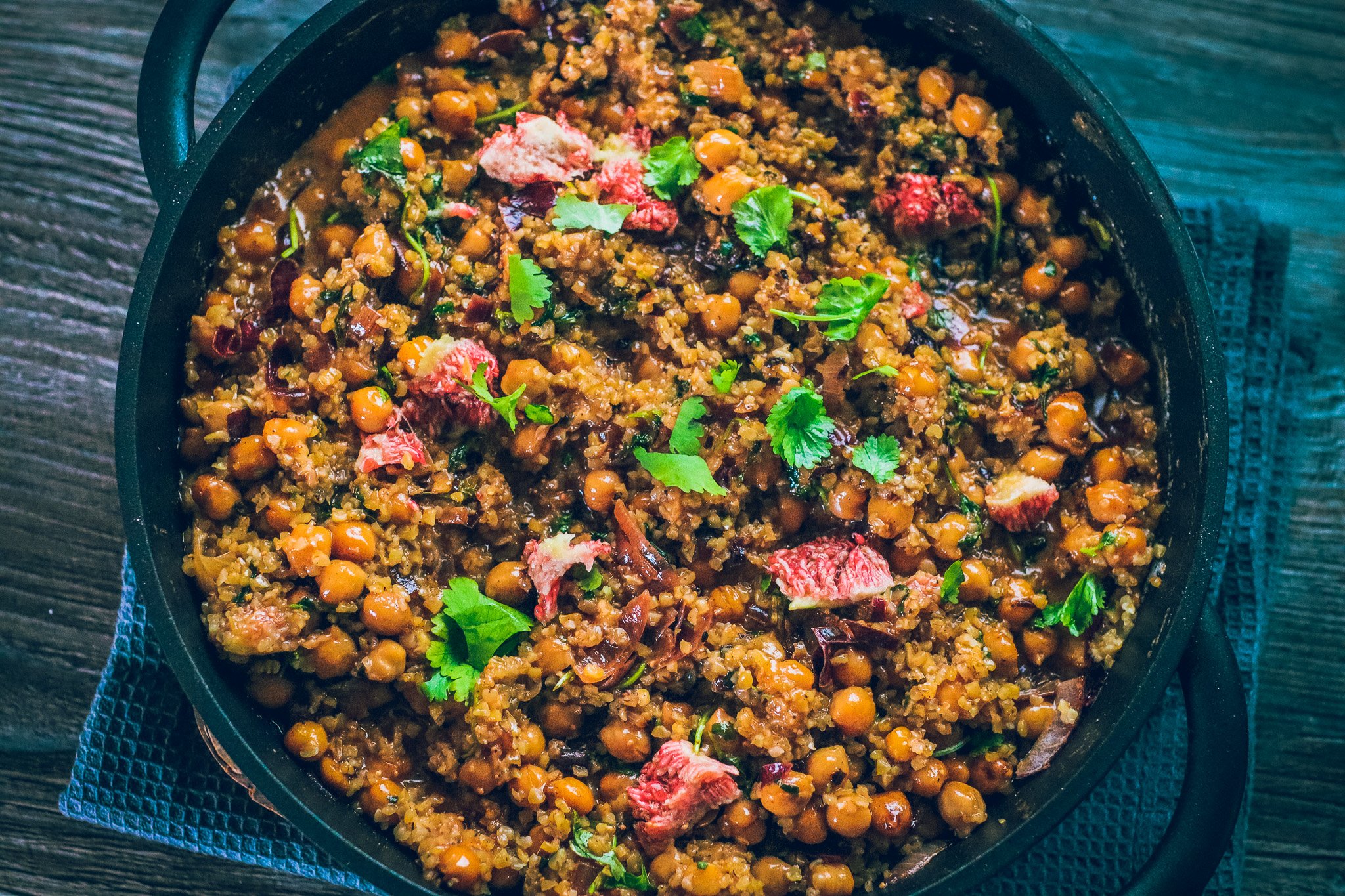 vegan campervan feta fig salad
