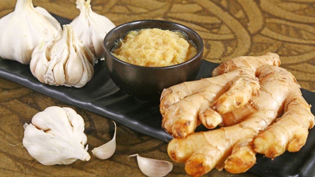 Indian spice garlic and ginger