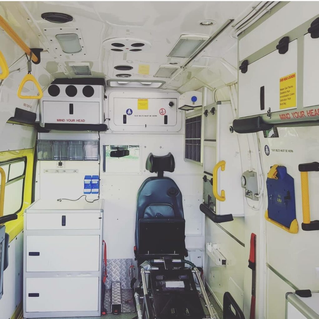 Ambulance camper conversion