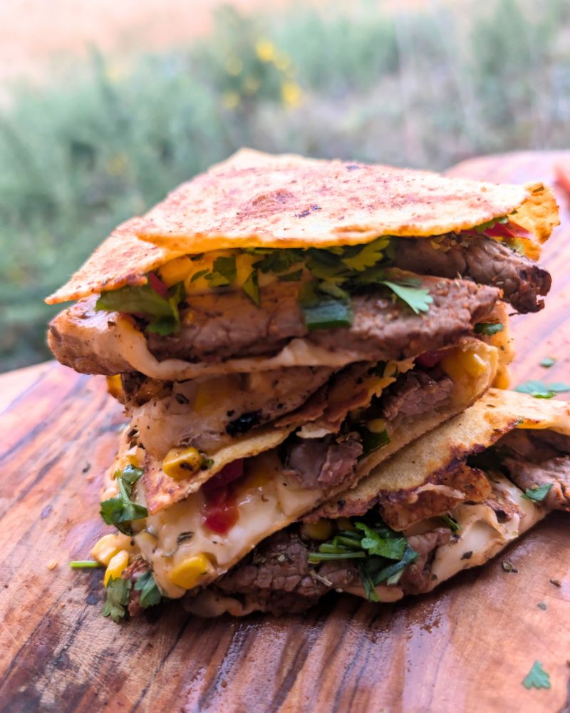 outdoor cooking from a campervan
