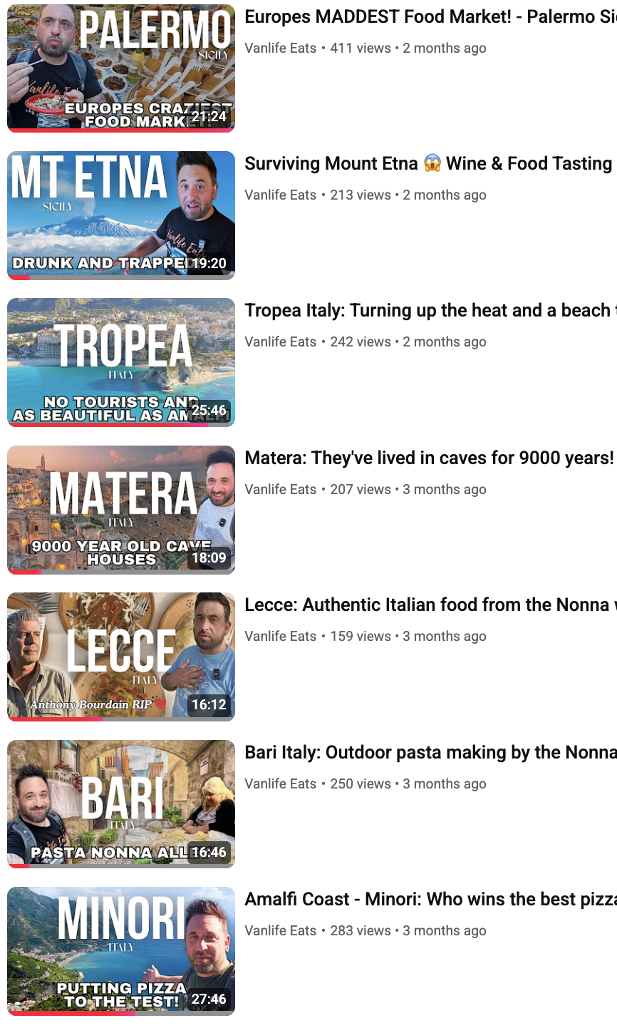 vanlife eats italy vanlife eats italy